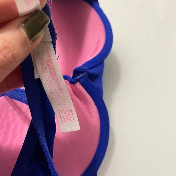 PINK Victoria’s Secret Women’s Blue Wear Everywhere Push Up Bra Size 32C - Picture 4 of 6